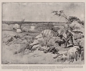 Boers capturing the Armoured Train near Kraaipan